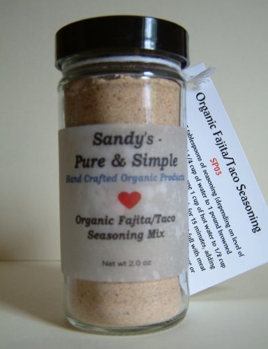 Organic Fajita Taco Seasoning by Sandy's - Pure & Simple