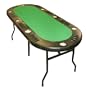 Rio Brands Folding Oval Poker Table (Black)