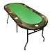 Rio Brands Folding Oval Poker Table (Black)