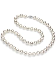 Sterling Silver 6.5-7mm Akoya Pearl High Luster 18" Necklace.