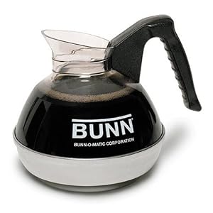Bunn 6100 Easy Pour Replacement Decanter, Black