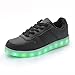 Z-joyee Unisex Women Men USB Charging LED Sport Shoes Flashing Fashion Sneakers [Men Size]