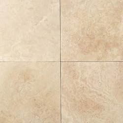 Travertine Natural Stone BEIGE 12"x12"x3/8"