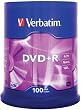 DVD+R Verbatim 16x Speed, confezione da 100