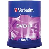 Verbatim DVD+R Cakebox de 100par Verbatim