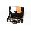 Barcelona Bb Clarinet with Case, Polishing Cloth, Gloves, and Cork Wax - Black