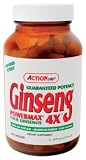 Action Labs - Ginseng Powermax 4x, 100 capsules Capsules capsules