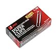 ACCO Economy Jumbo Paper Clips, Non-Skid, Steel Wire, 20 Sheet Capacity, Silver, 1 box of 100 Clips (A7072510G)