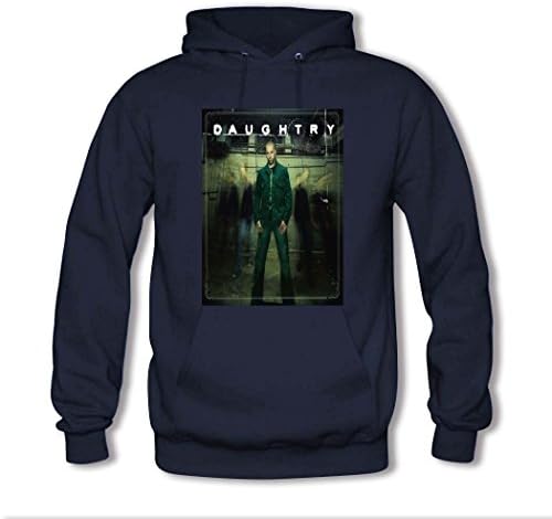 Xiaos Popular Daughtry Long Sleeve DIY Hoodies For Men XX-Large Blue