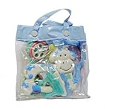 from BABY best BUYS-RATTLE/TEETHER Three Baby Teether/ Rattles In Gift Bag For Boy (Model BBB-TE-BOY)