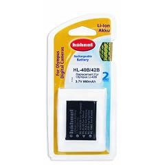 H�hnel HL-42 3,7V 660mA Ersatzakku Typ Olympus LI-40B / LI-42B , baugleich Nikon EN-EL10 , Pentax D-LI63