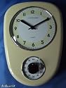 PENDULE HORLOGE DE CUISINE + MINUTERIE RETRO ANNEES 50