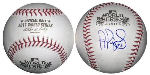 Albert Pujols Autographed 2011 World Series Baseball - MLB Holo - Autographed Baseballs