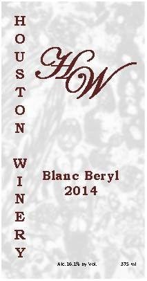 2014 Houston Winery Blanc Beryl 375 mL