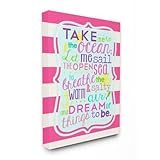 The Kids Room by Stupell "Girl's Take Me To The ocean Oversized Stretched" Canvas Wall Art [並行輸入品]