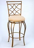 Glendale Swivel Bar Stool Brown Rust Pair