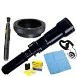 Vivitar 650-1300mm f/8-16 Series 1 Variable Telephoto Zoom Lens Kit For Canon EOS Rebel XT, XTi, XS, XSi, T1i, 50D, 40D, 5D SLR Digital Cameras