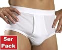 HERMKO 3240 5er Pack Herren Slip mit Eingriff und Weichbund, Unterhose aus 100% europäischer Baumwolle in Feinripp ("Classic Art"), Unterwäsche zertifiziert nach Öko-Tex 100