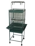 Brand New Parrot Bird Wrought Iron Cage Cages 18x18x57-WI18HGN