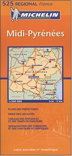 Michelin  Midi-Pyrenees France (Michelin Maps) (French Edition)