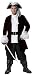 Pirate Captain Costume with Jacket Pants and More 3 Plus Sizes Available
