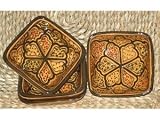 Le Souk Ceramique HA-30 Honey Square Sauce Dishes Set of 4