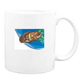 Mug with aquatic, fish, animal by Shopzeus