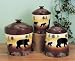 Kitchen & Housewares : Black BEAR kitchen CANISTER SET Lodge cabin Home Decor