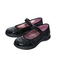Girl's patent bar shoes - black