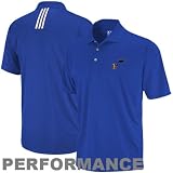 NBA adidas Utah Jazz Royal Blue Three Stripe Performance Polo (Large)