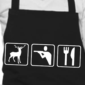 Hunter Triathlon - Cooking / BBQ Apron - black - one size - The Perfect Gift!