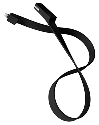 TYLT Band - Black - Flat Silicone Dual-charging Apple Lightning Connector/USB Car Charger