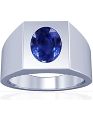 Platinum Oval Cut Blue Sapphire Solitaire Ring (GIA Certificate)
