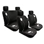 Holiday Season- FREE upgrade any shipping service to PRIORITY MAIL (only takes about 2-3days.) BLOOM UNIVERISAL SEAT COVER FULL SET BLACK