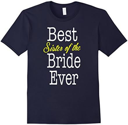 Men's Best Sister of the Bride ever T-Shirt Large Navy