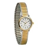 Timex Indiglo Watch Ladies Gold with Expansion Band