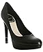 Christian Dior black lambskin 'Hermitage' platform pumps