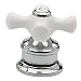 Price Pfister HHL-TCPC White Porcelain Cross Handle, Chrome