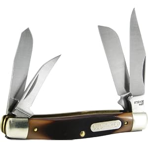 Schrade 44OT Old Timer Workmate 4 blade Folding Knife with Delrin Handle by 