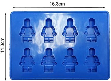 Robot Ice Cube Tray or Candy,jelly &amp;Chocolates Silicone Mold for Lego Lovers