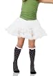 Polka Dot Socks Junior Teen Hosiery With Eyelet Ruffle Trim