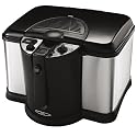 Oster CKSTDFZM70 4-Liter Cool Touch Deep Fryer, Black and Stainless Steel