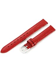 Hadley-Roma Womens LSL725RQ 120 12-mm Red Java Lizard Grain Watch Strap