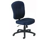 Blue Fabric Mid Back Office Task Chair