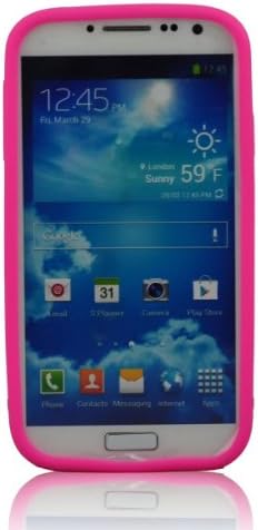 INeed 3D Stylish Gameboy Style Hot Pink Soft Silicone Cover Case Compatible for Samsung Galaxy S4 I9500+3D Alien STYLUS PEN with Anti-Dust Plug+I-need® Wristband Gift(Retail Package)