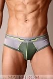 2(X)ist Fusion No-Show Brief - Green/Grey