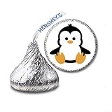 216 Penguin Labels/Stickers for Hershey's Kisses Candies - Party Favors