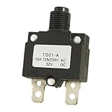 uxcell　回路遮断器　電路ブレーカー　プラスチック製　空気圧縮機用　過負荷保護　TS01-Aモデル　DC32V