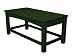 Polywood Outdoor Furniture Club Coffee Table, Green-Recycled Plastic Materials