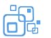 Ice Blue R/ Squares Geo Shapes Mod Wall Vinyl Stickers